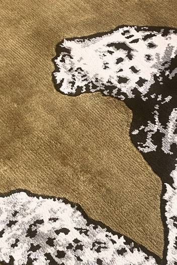Leopards Gold Rug by Jimmie Martin